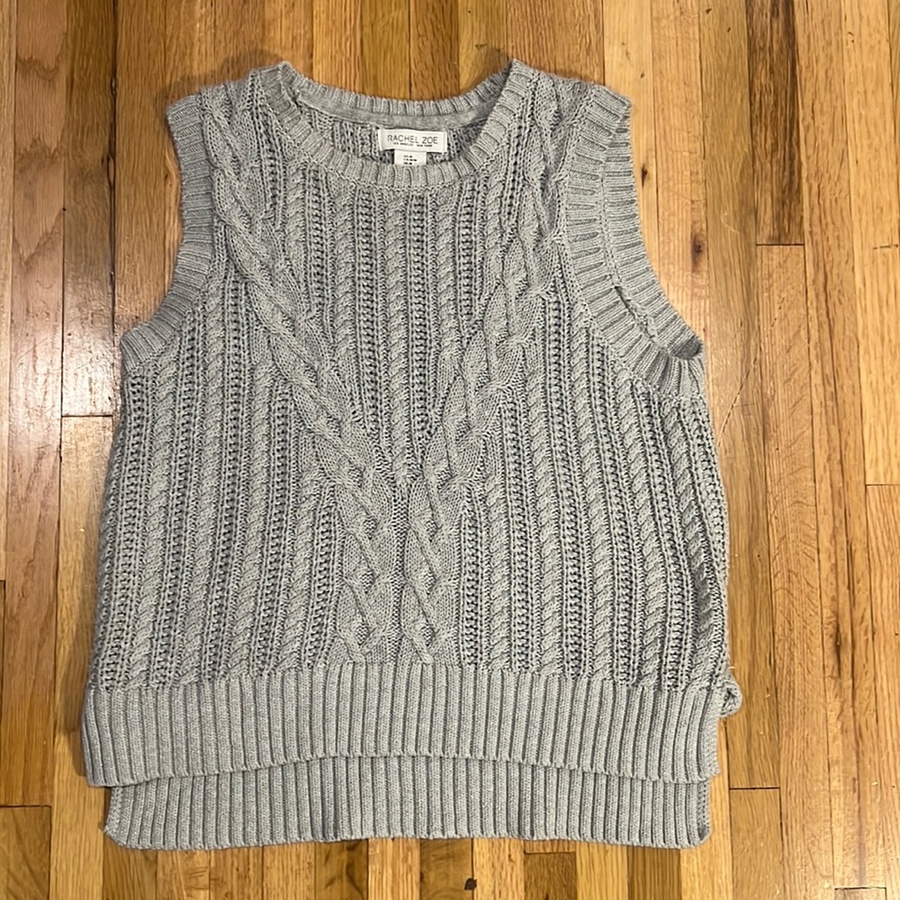Chunky knit sweater vest by Rachel Zoe